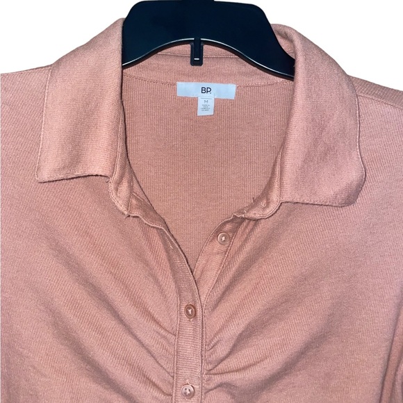 NWT BP Blush Pink Collared Button Up Mini Dress - Picture 5 of 8